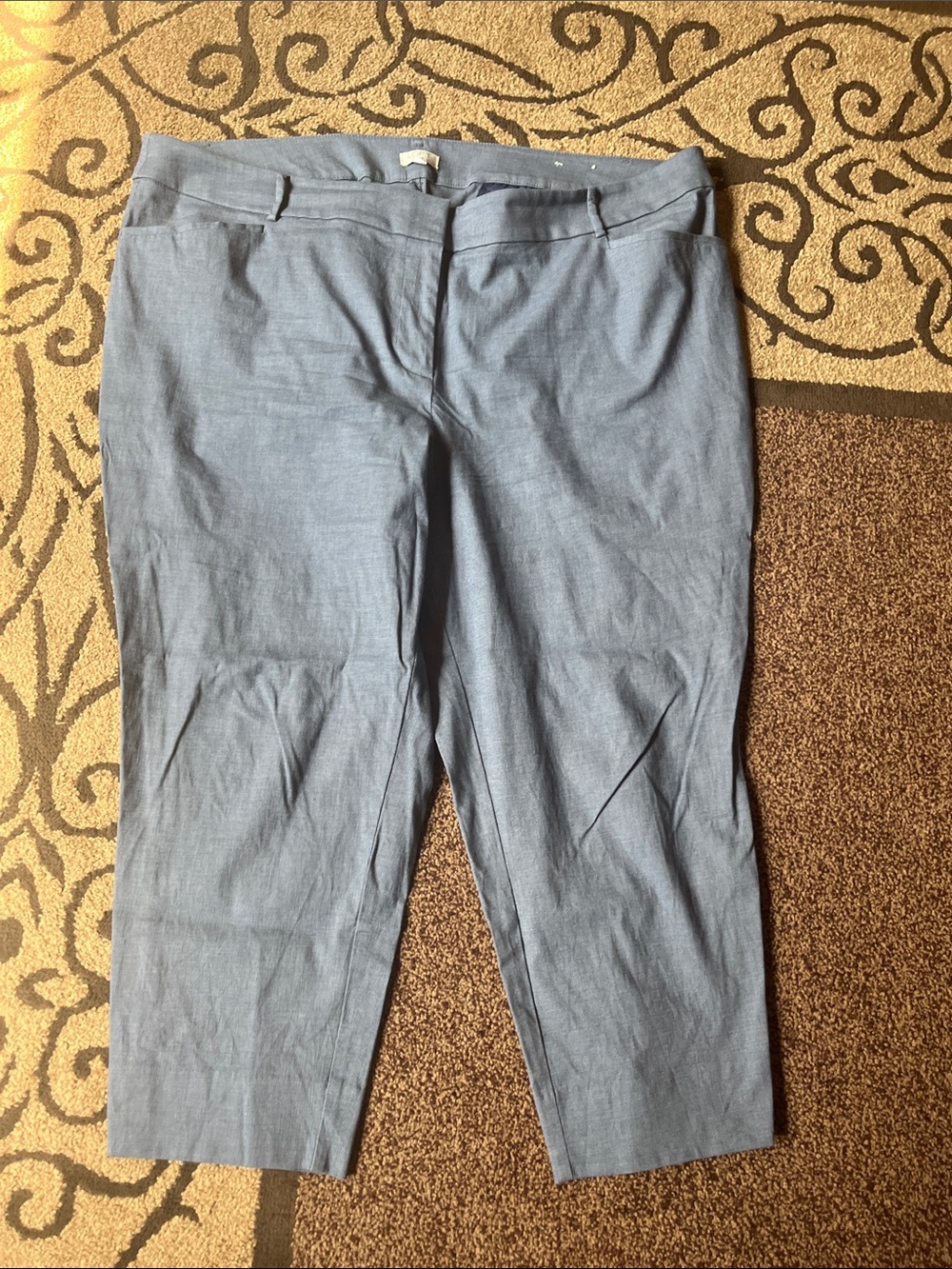 LOFT Light Blue Cropped Pants